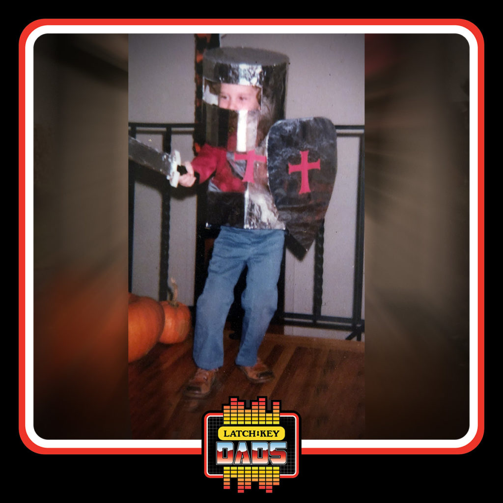 Latch-Key Dads - Greg's Knight Costume