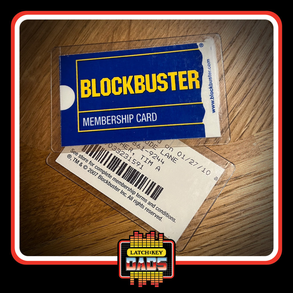 Latch-Key Dads - Tim's Blockbuster Video Card