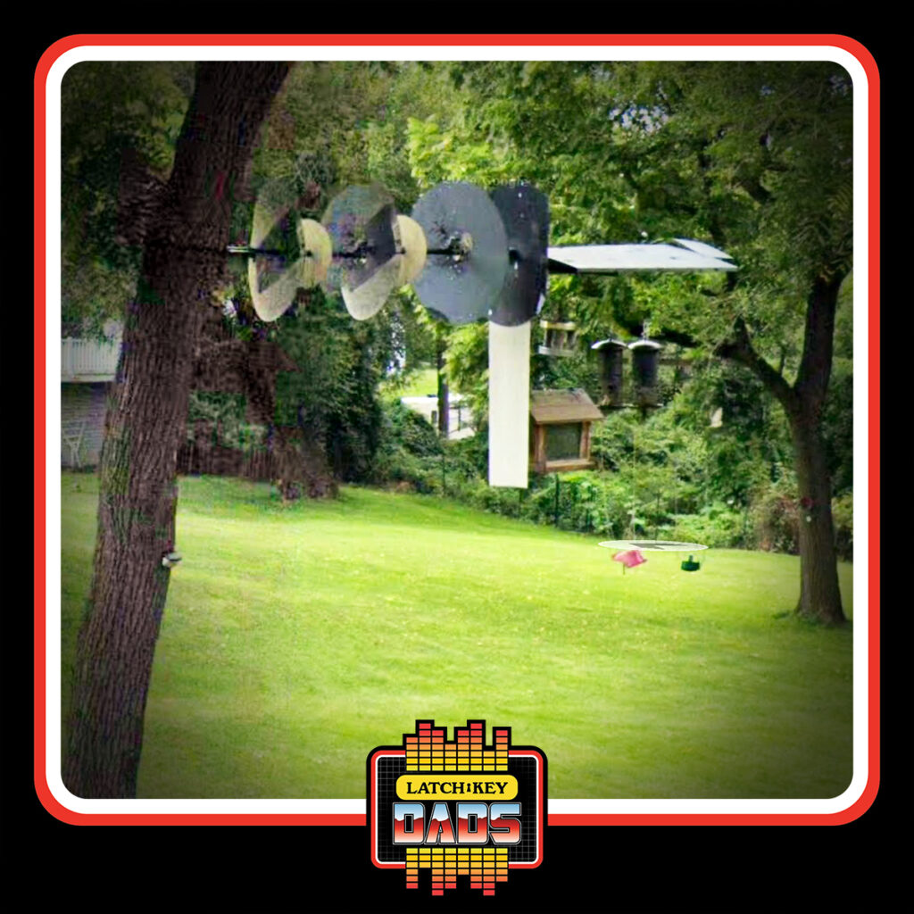 Latch-Key Dads - Over the Top Squirrel Deterrent