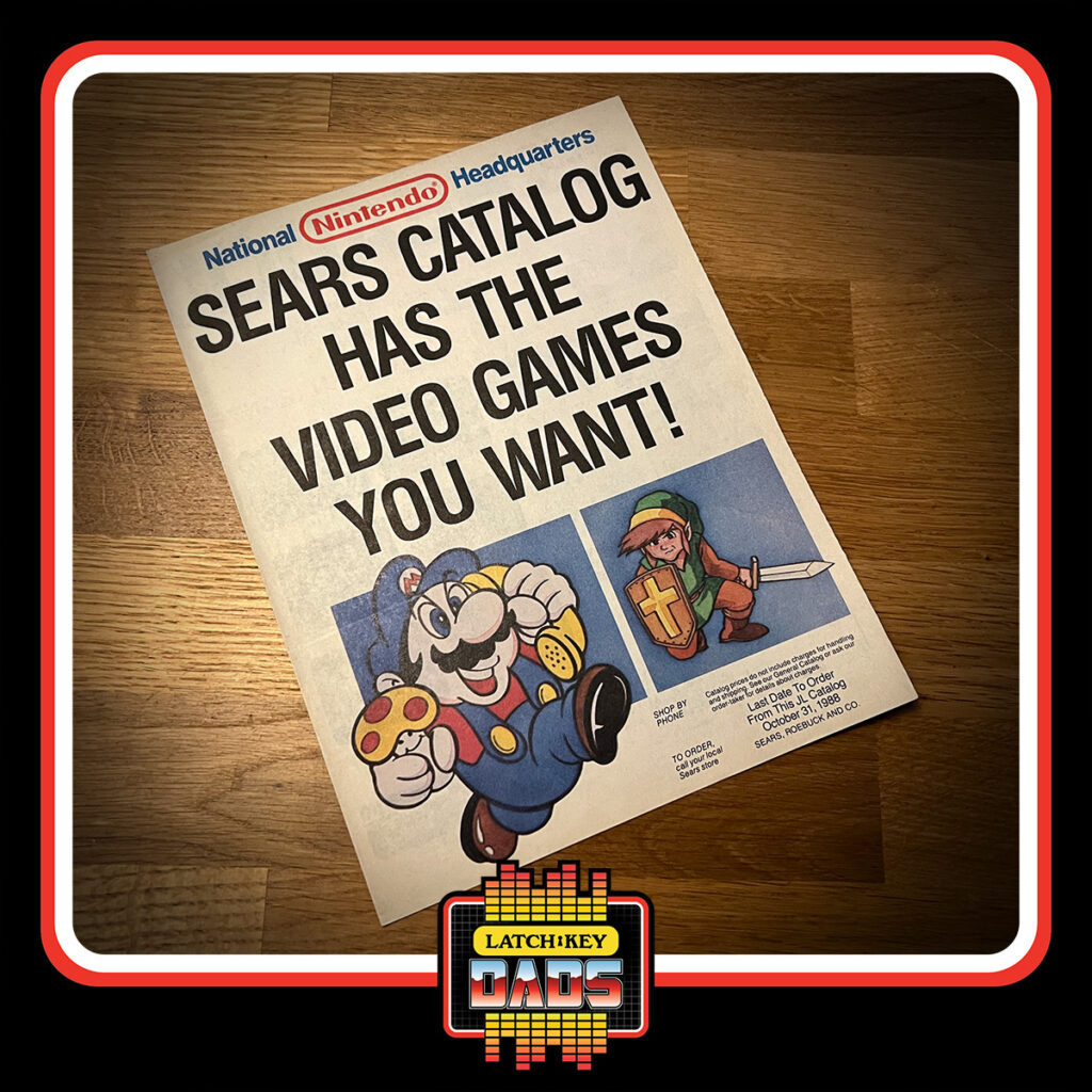 Latch-Key Dads - 1989 Nintendo Sears Catalog