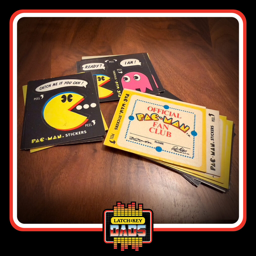Latch-Key Dads - Tim's Pac-Man Stickers